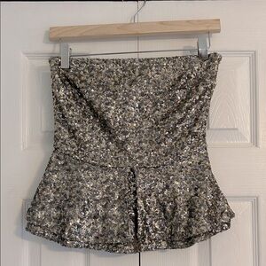 Zara Gold Sequin Top